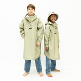 Kids Raincoat solid pale olive - VIVI MARI
