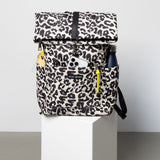 Padded Backpack medium - leo splashes black/sand - VIVI MARI