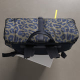 Padded Backpack medium - leo splashes navy/olive - VIVI MARI