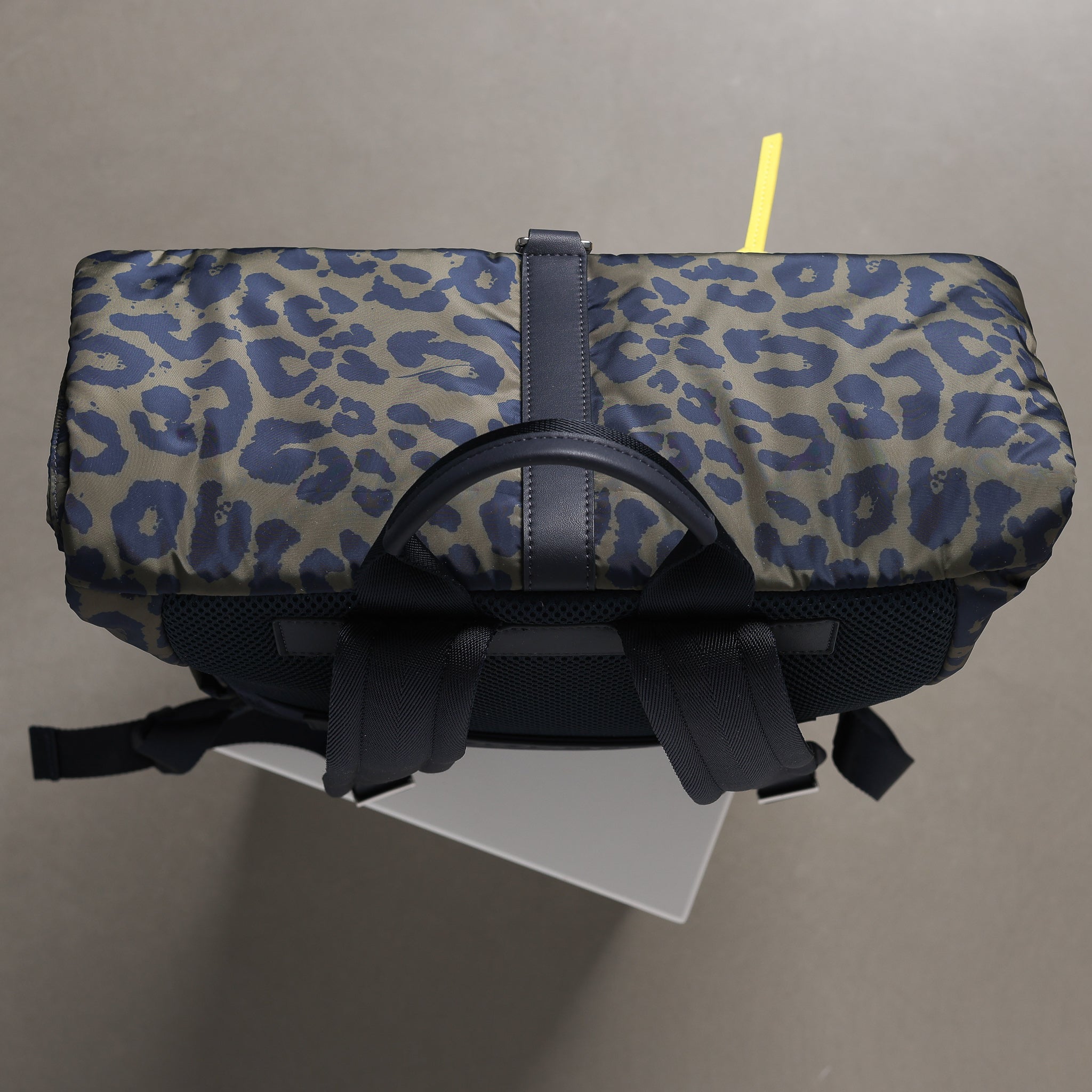 Padded Backpack medium - leo splashes navy/olive - VIVI MARI