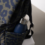 Padded Backpack medium - leo splashes navy/olive - VIVI MARI