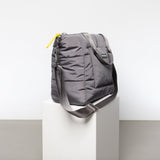 padded tote bag medium + strap basic woven slim - taupe - VIVI MARI