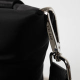 padded tote bag small + strap basic woven slim - black - VIVI MARI