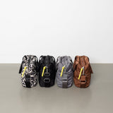 padded tote bag small + strap basic woven slim - taupe - VIVI MARI
