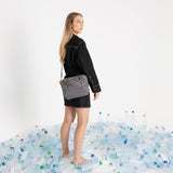 padded tote bag small + strap basic woven slim - taupe - VIVI MARI