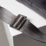 padded tote bag small + strap basic woven slim - taupe - VIVI MARI