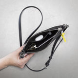 Pouch + strap basic classic thin - black - VIVI MARI