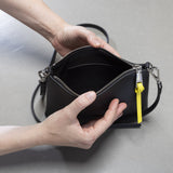 Pouch + strap basic classic thin - black - VIVI MARI
