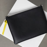 Pouch + strap basic classic thin - black - VIVI MARI