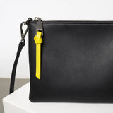 Pouch + strap basic classic thin - black - VIVI MARI