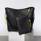 Pouch + strap basic classic thin - black - VIVI MARI