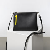Pouch + strap basic classic thin - black - VIVI MARI