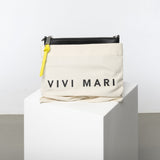 Pouch + strap basic classic thin - black - VIVI MARI