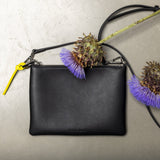 Pouch + strap basic classic thin - black - VIVI MARI