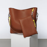 pouch + strap basic classic thin - tan - VIVI MARI