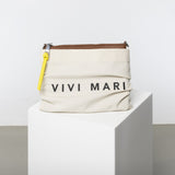Pouch + strap basic classic thin - tan - VIVI MARI