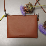 pouch + strap basic classic thin - tan - VIVI MARI