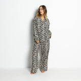 Pyjama Pants - leo splashes black/sand - VIVI MARI