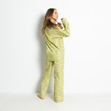 Pyjama Pants - leo splashes yellow/grey - VIVI MARI