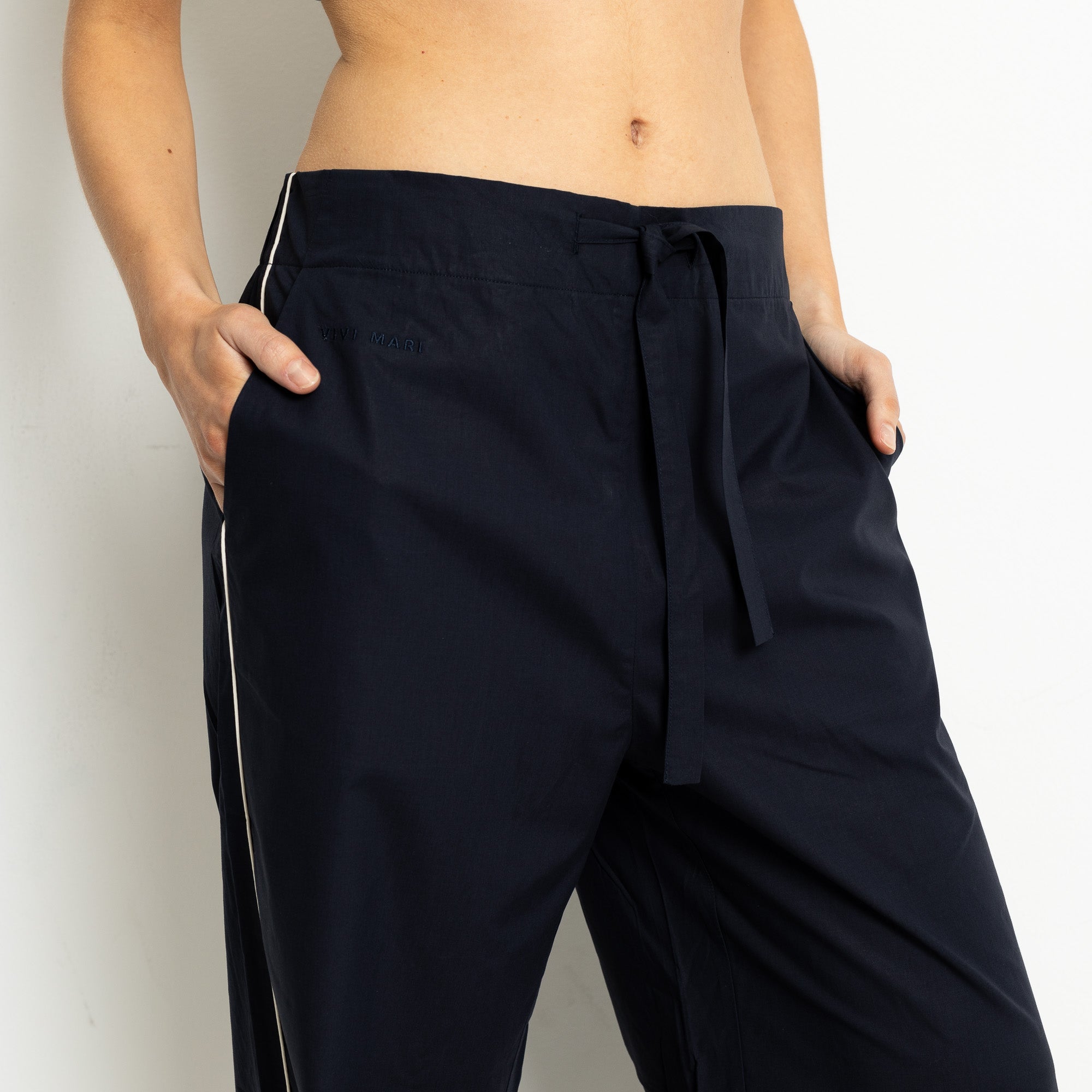 Pyjama Pants - solid navy - VIVI MARI
