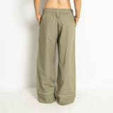 Pyjama Pants - solid pale olive - VIVI MARI