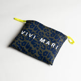 Pyjama Shirt long sleeve - leo splashes navy/olive - VIVI MARI