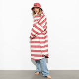 Raincoat bold stripes - blush/sand - VIVI MARI