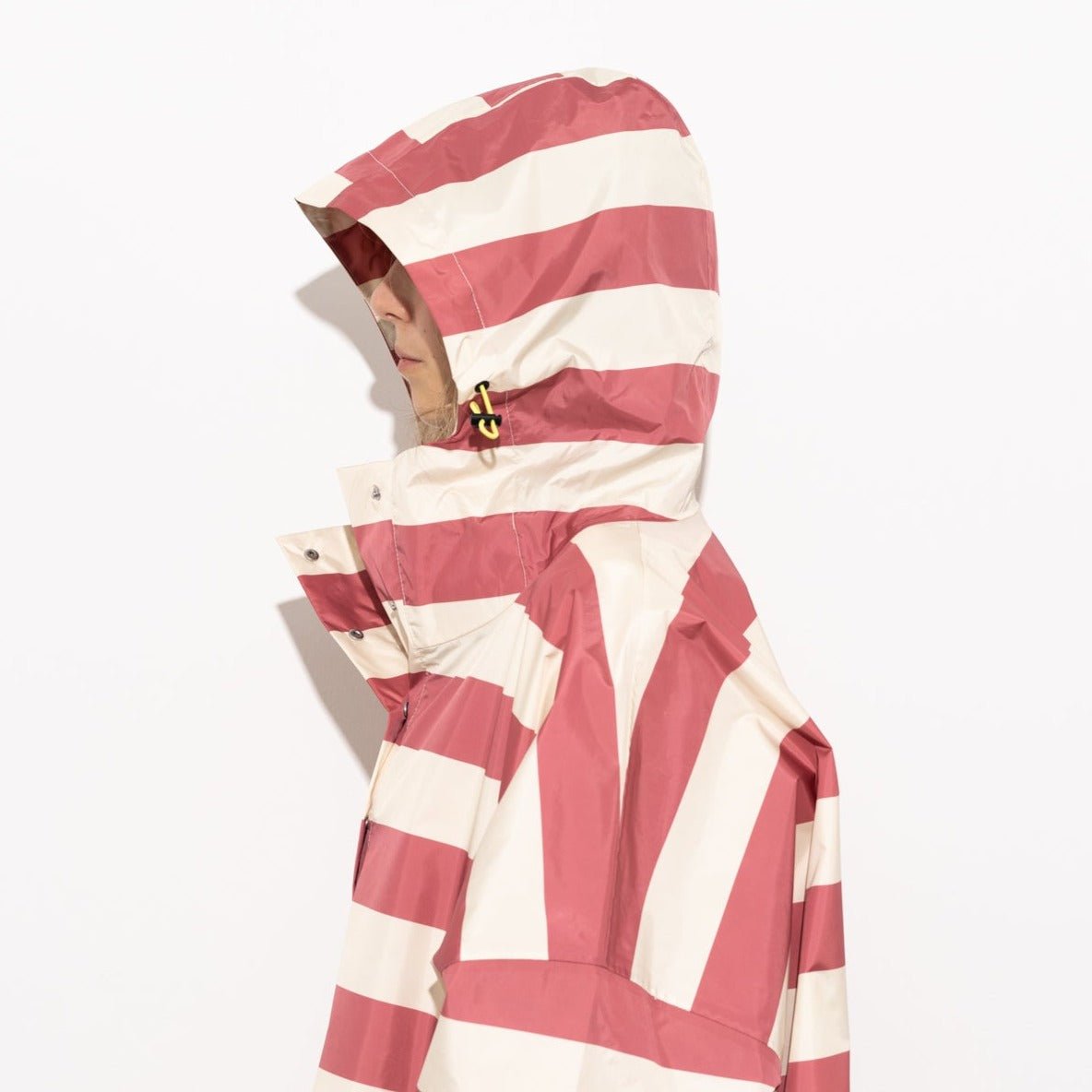 Raincoat bold stripes - blush/sand - VIVI MARI