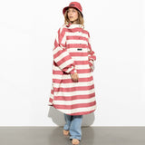 Raincoat bold stripes - blush/sand - VIVI MARI