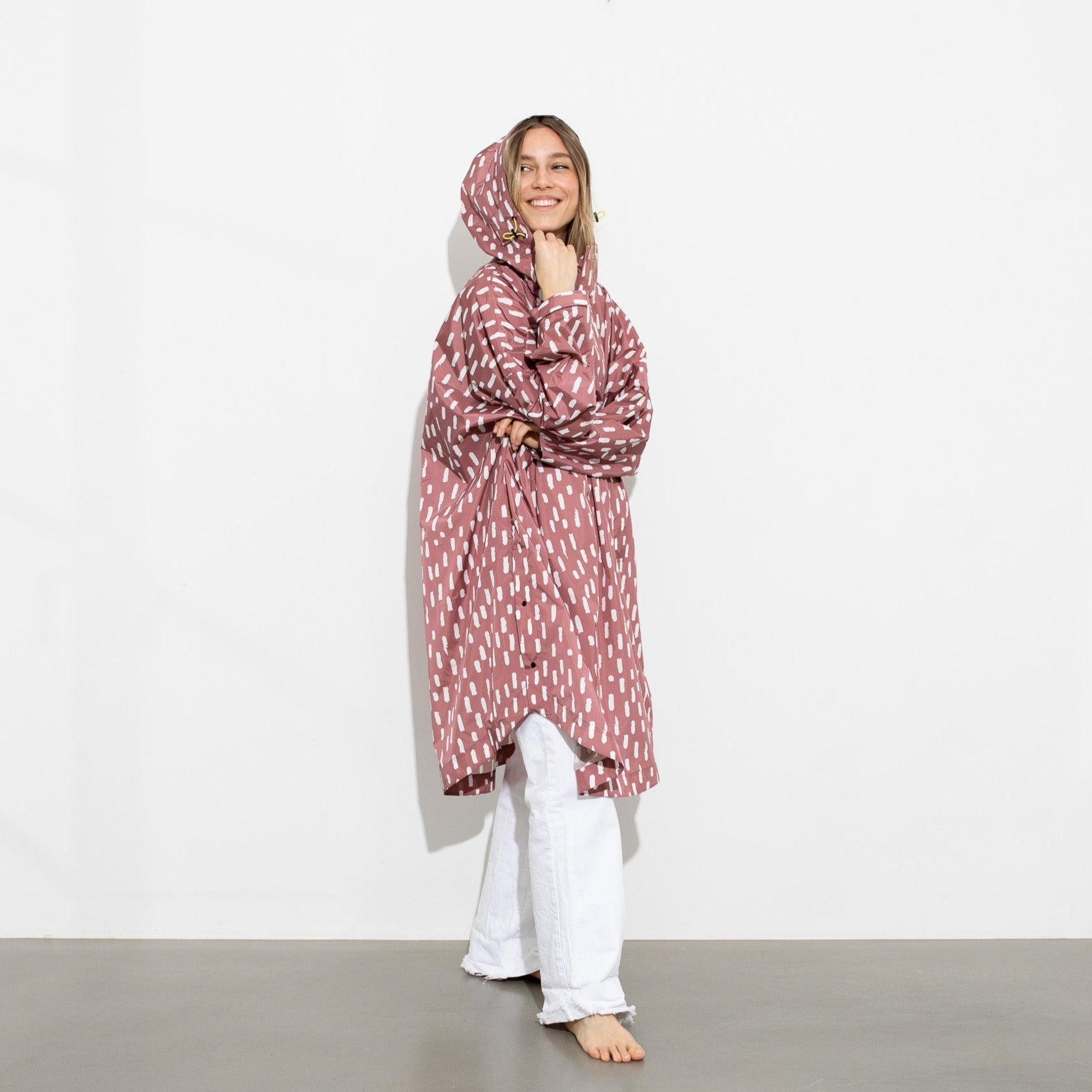 Raincoat drops mauve/white - VIVI MARI