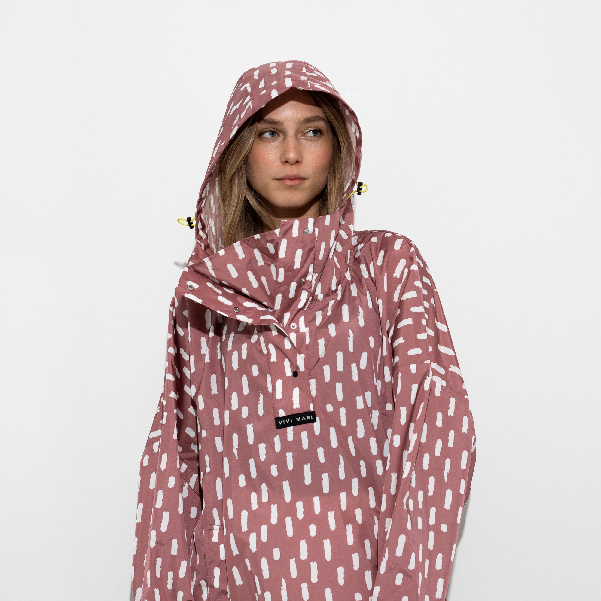 Raincoat drops mauve/white - VIVI MARI