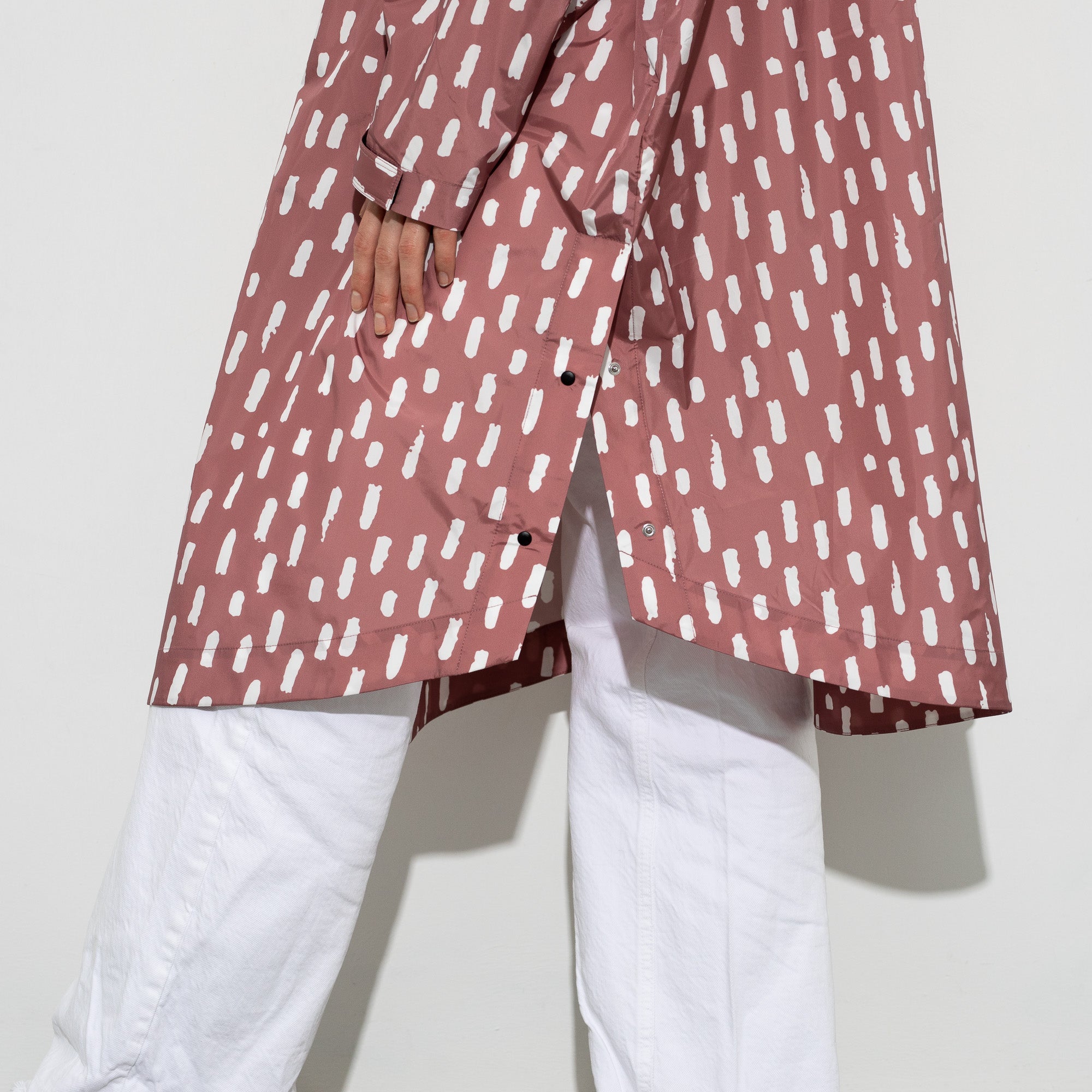 Raincoat drops mauve/white - VIVI MARI