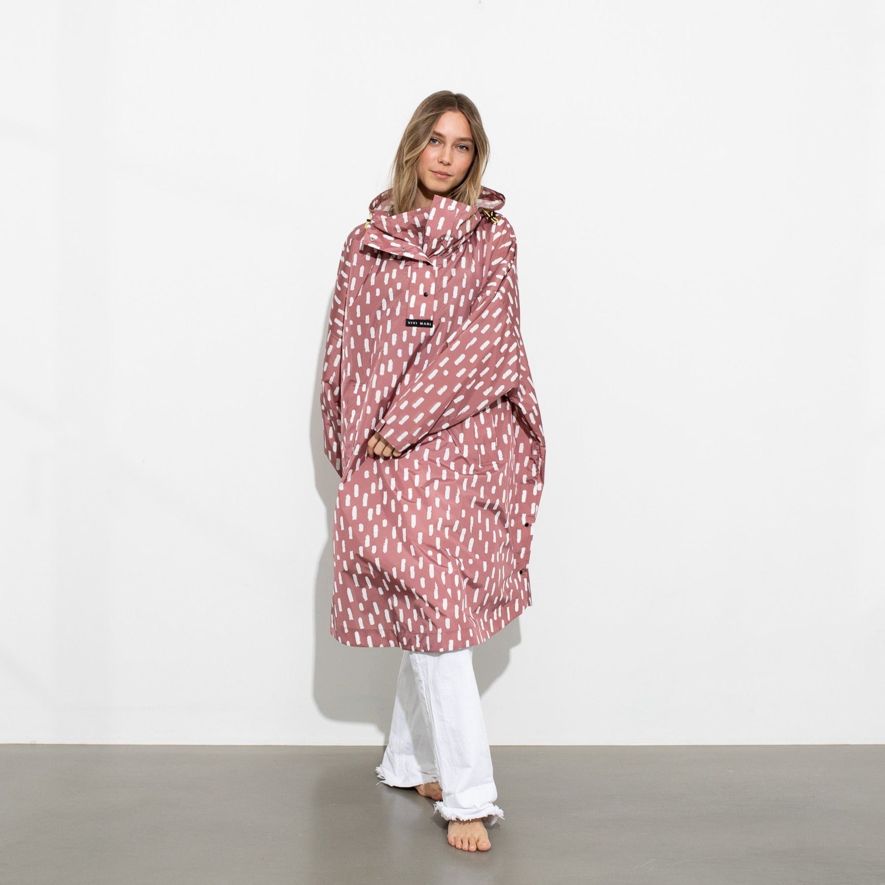 Raincoat drops mauve/white - VIVI MARI