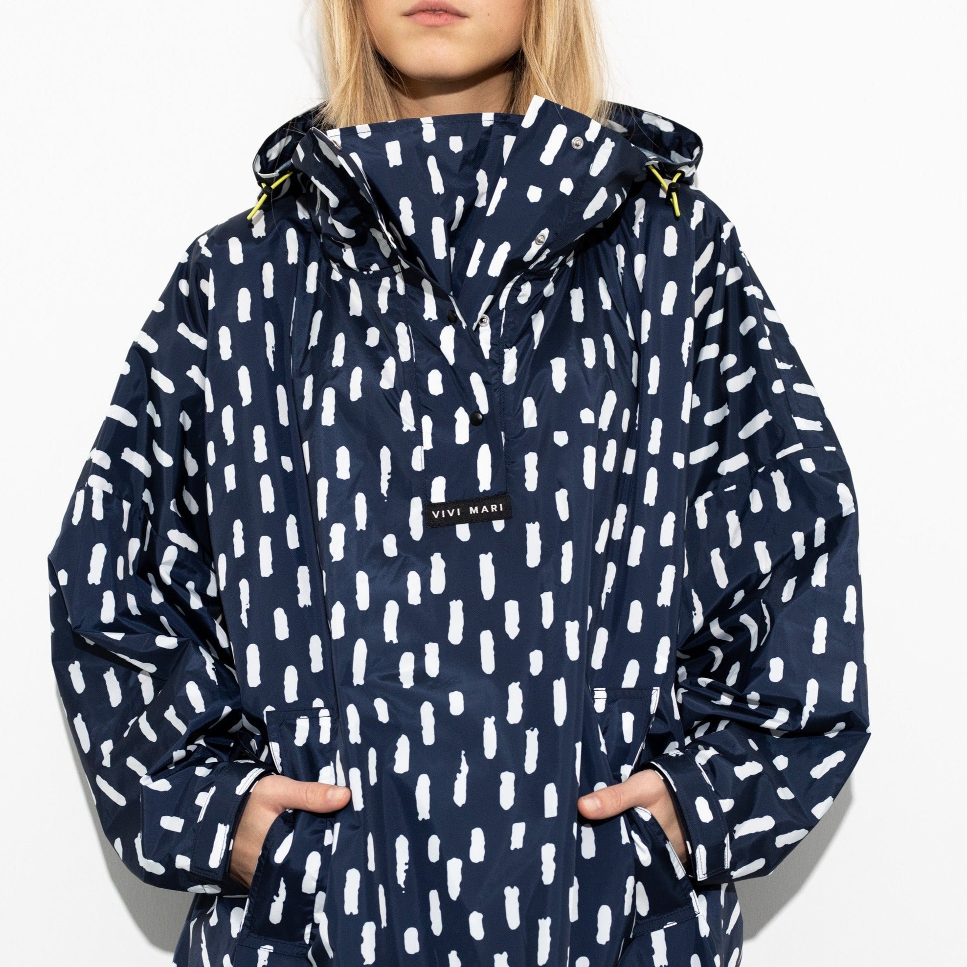 Raincoat drops navy/white - VIVI MARI