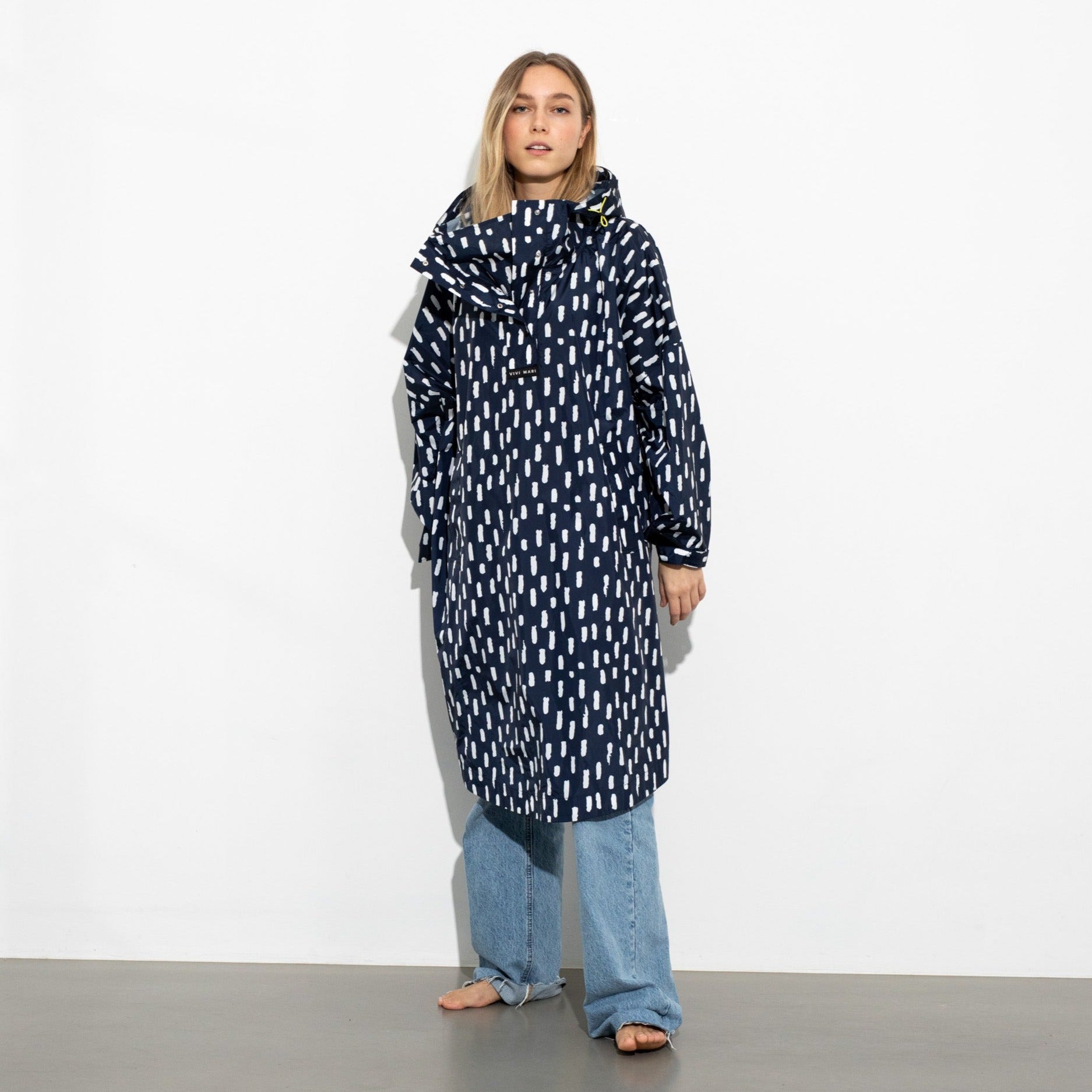 Raincoat drops navy/white - VIVI MARI