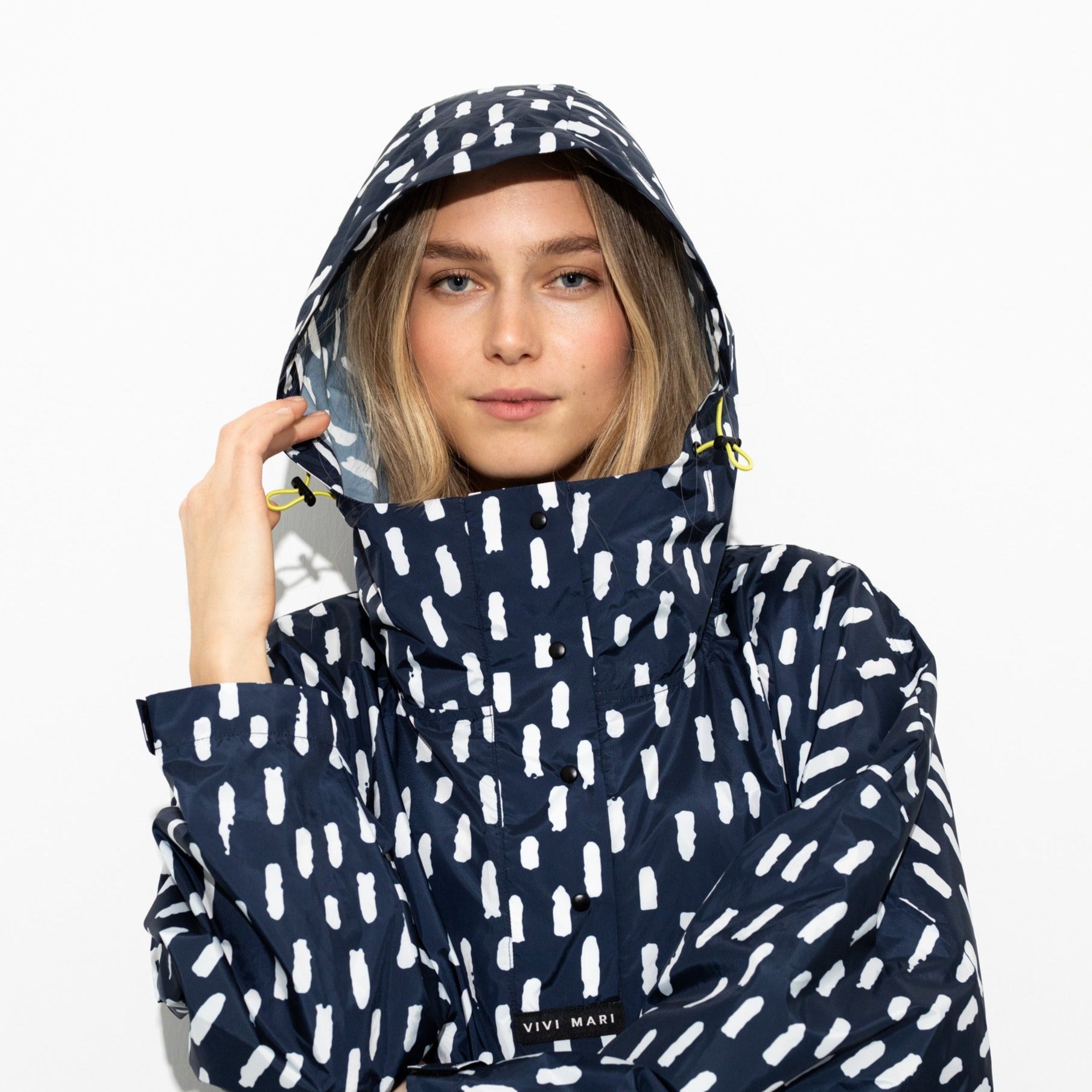 Raincoat drops navy/white - VIVI MARI