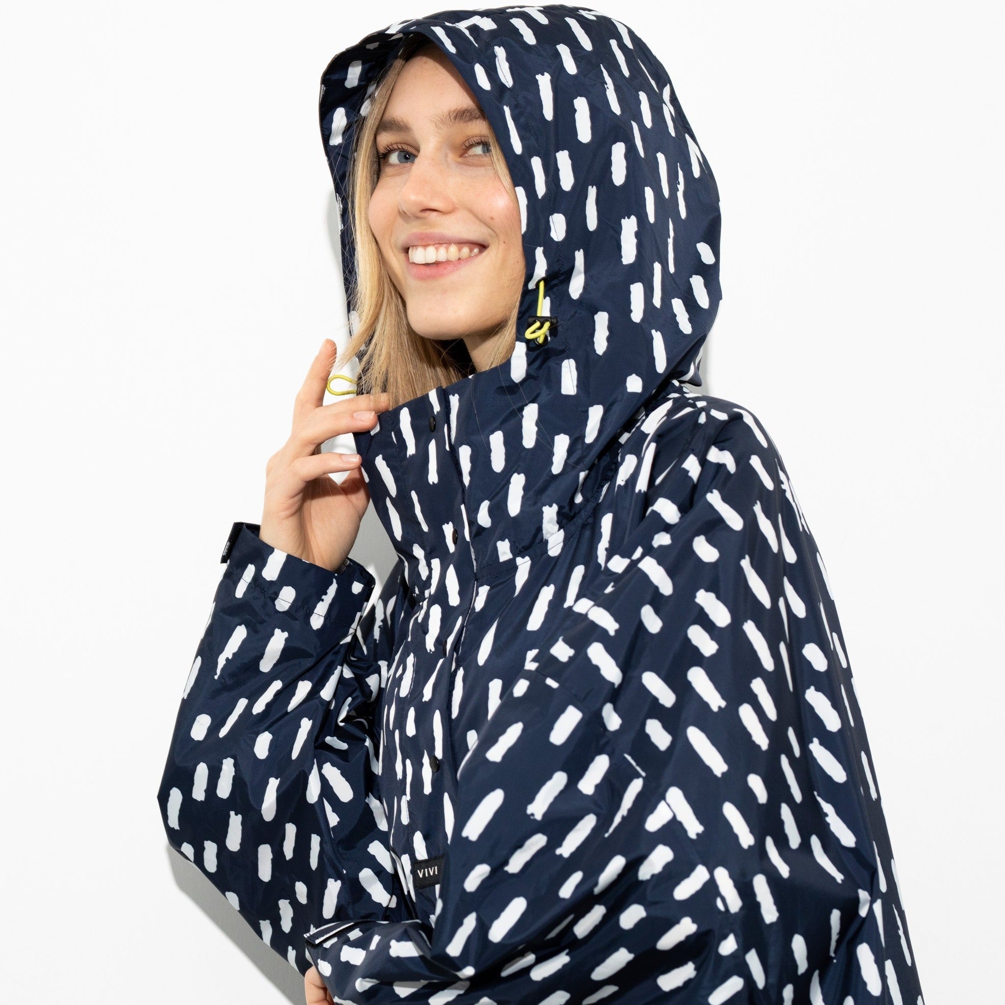 Raincoat drops navy/white - VIVI MARI