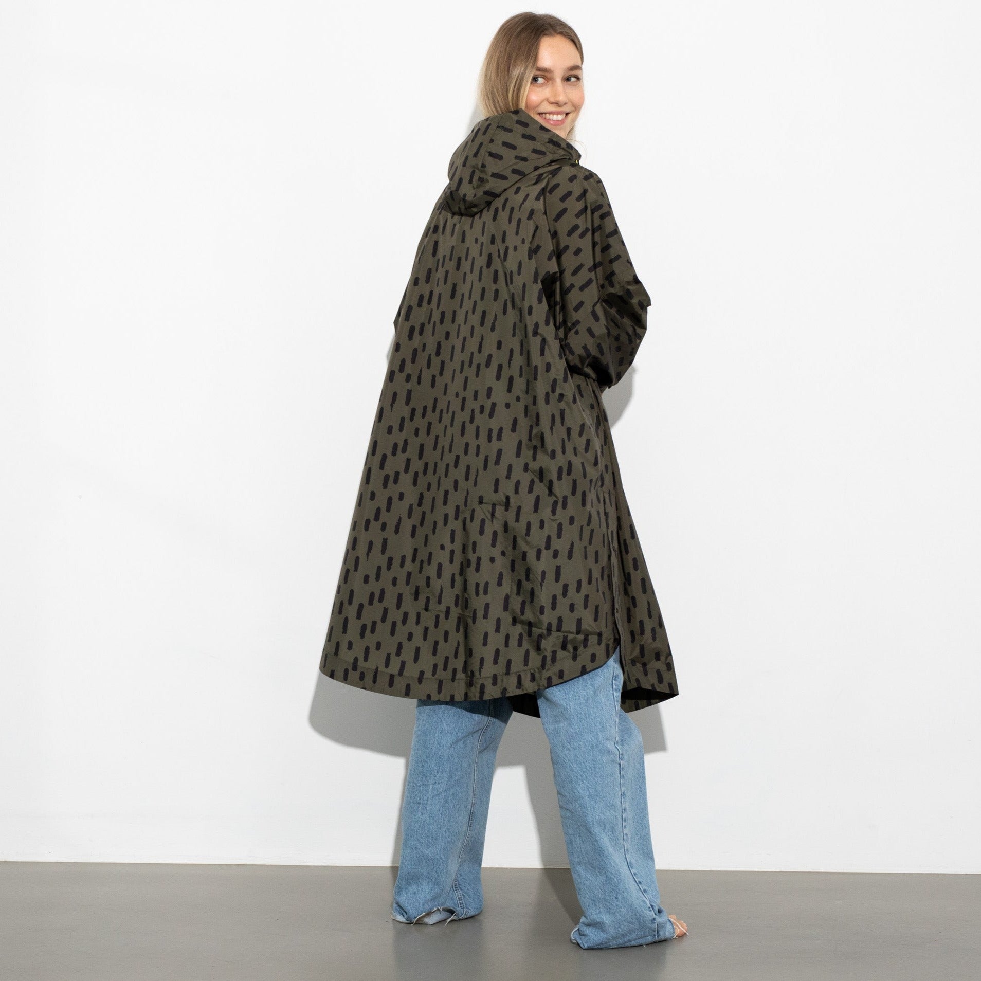 Raincoat drops olive/black - VIVI MARI