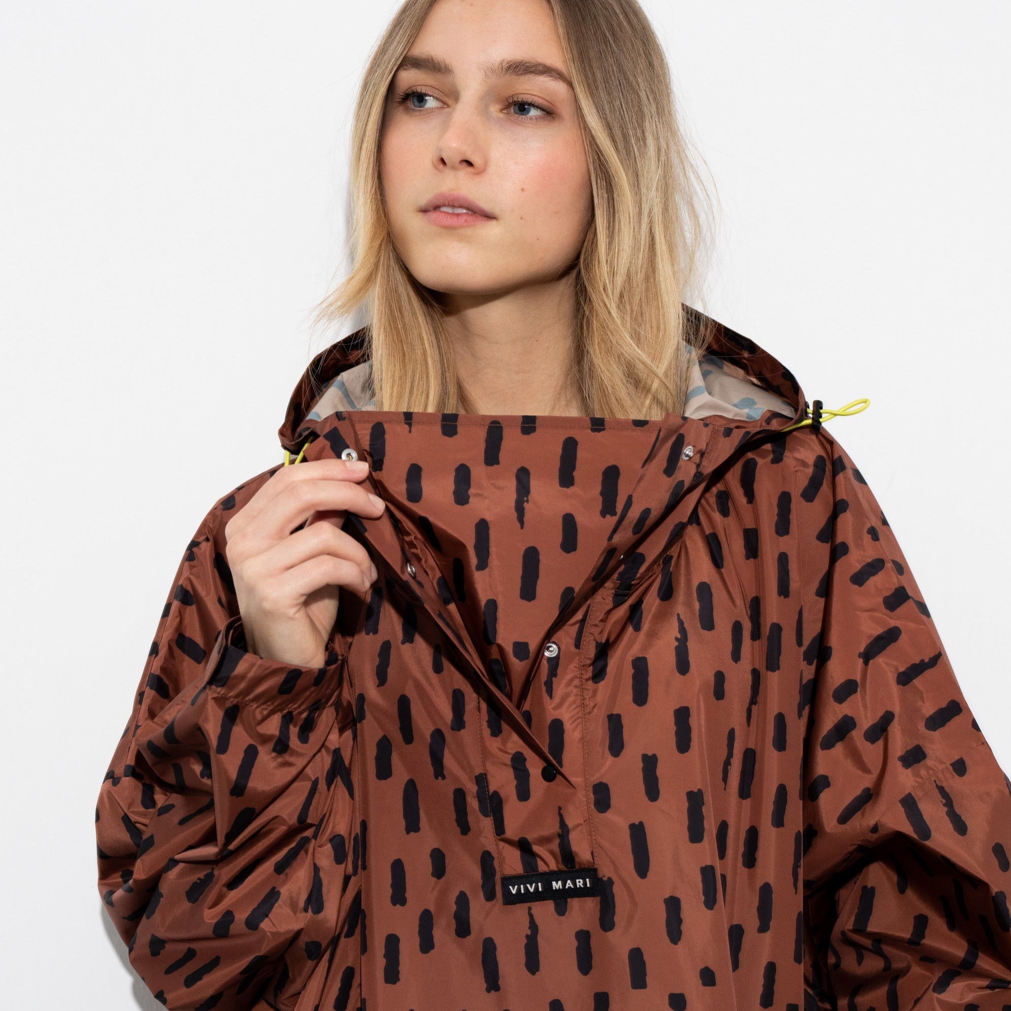 Raincoat drops rust/black - VIVI MARI