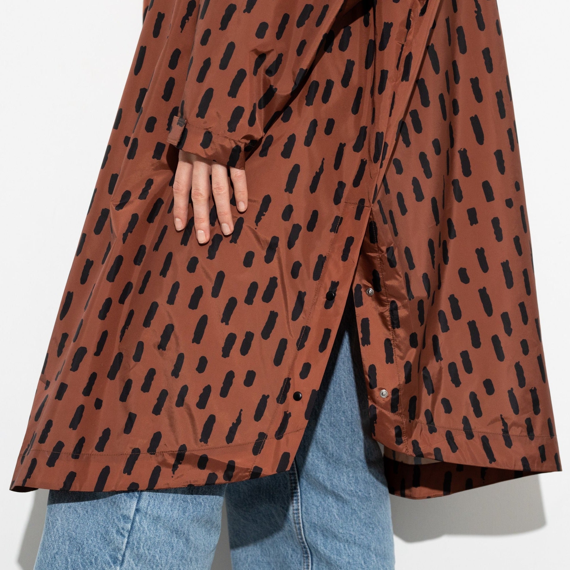 Raincoat drops rust/black - VIVI MARI