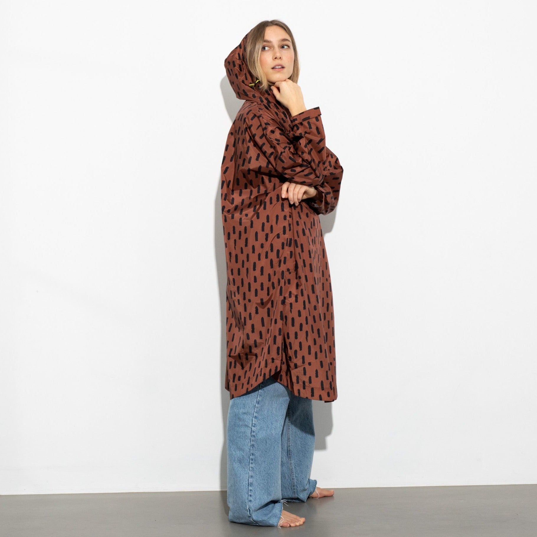 Raincoat drops rust/black - VIVI MARI