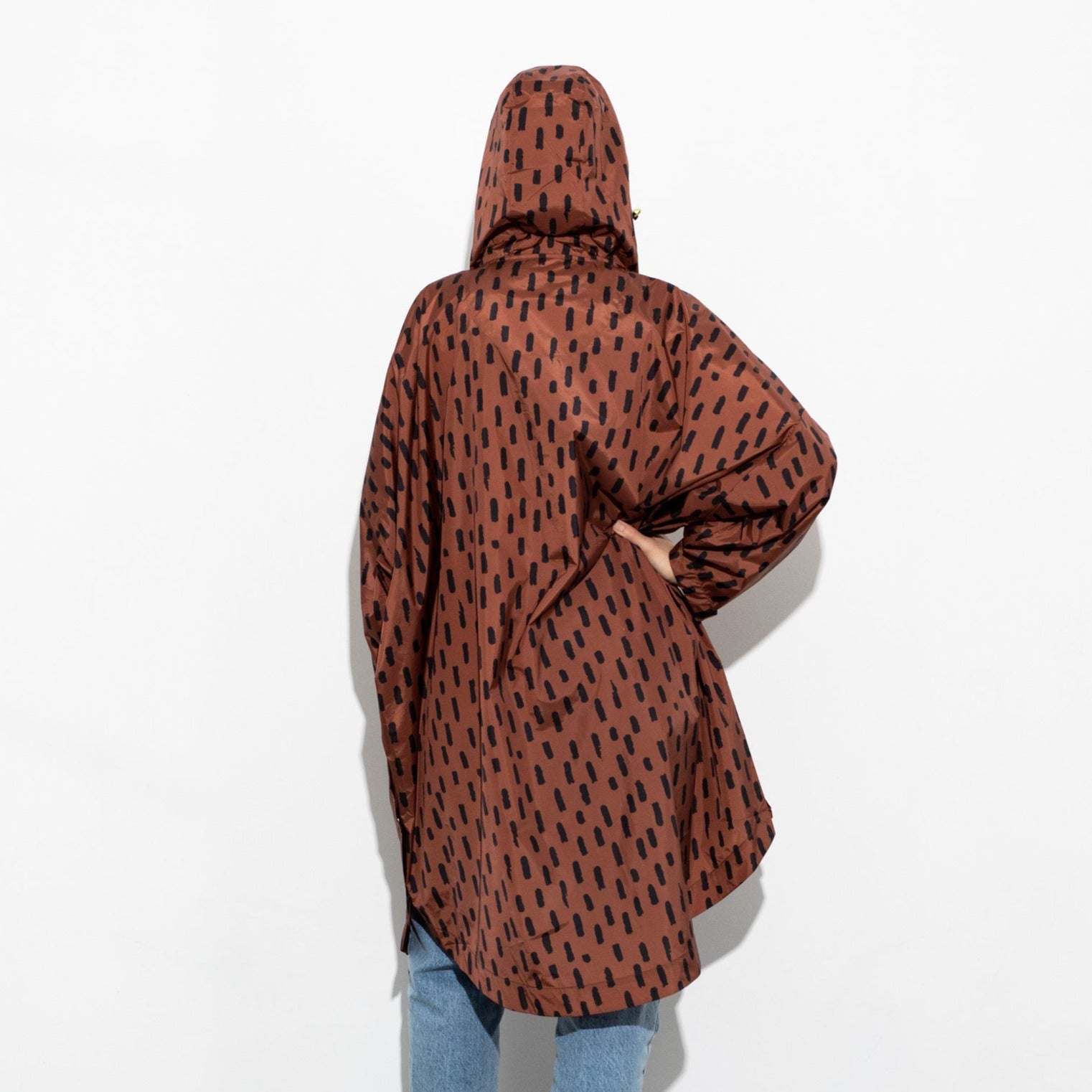 Raincoat drops rust/black - VIVI MARI