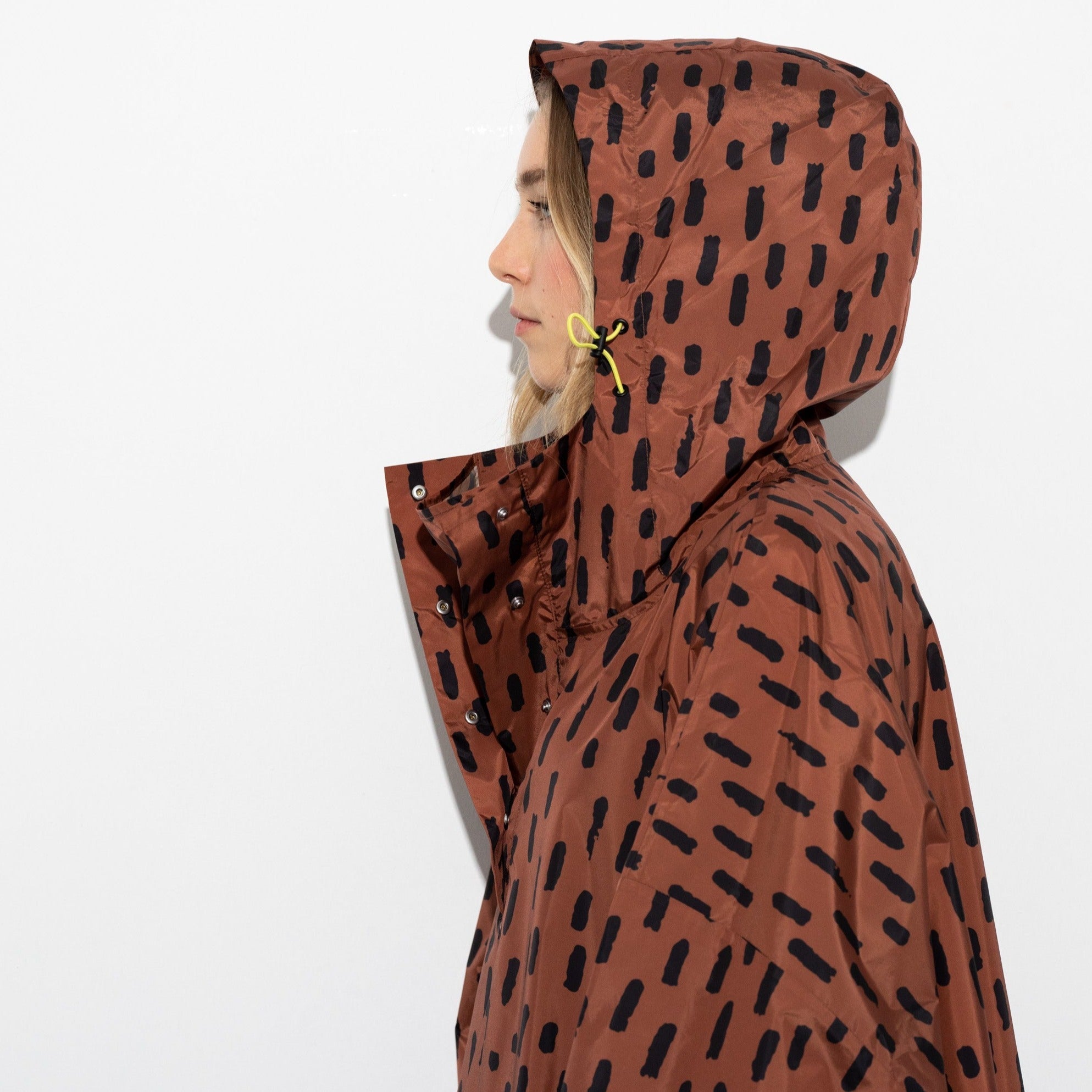 Raincoat drops rust/black - VIVI MARI