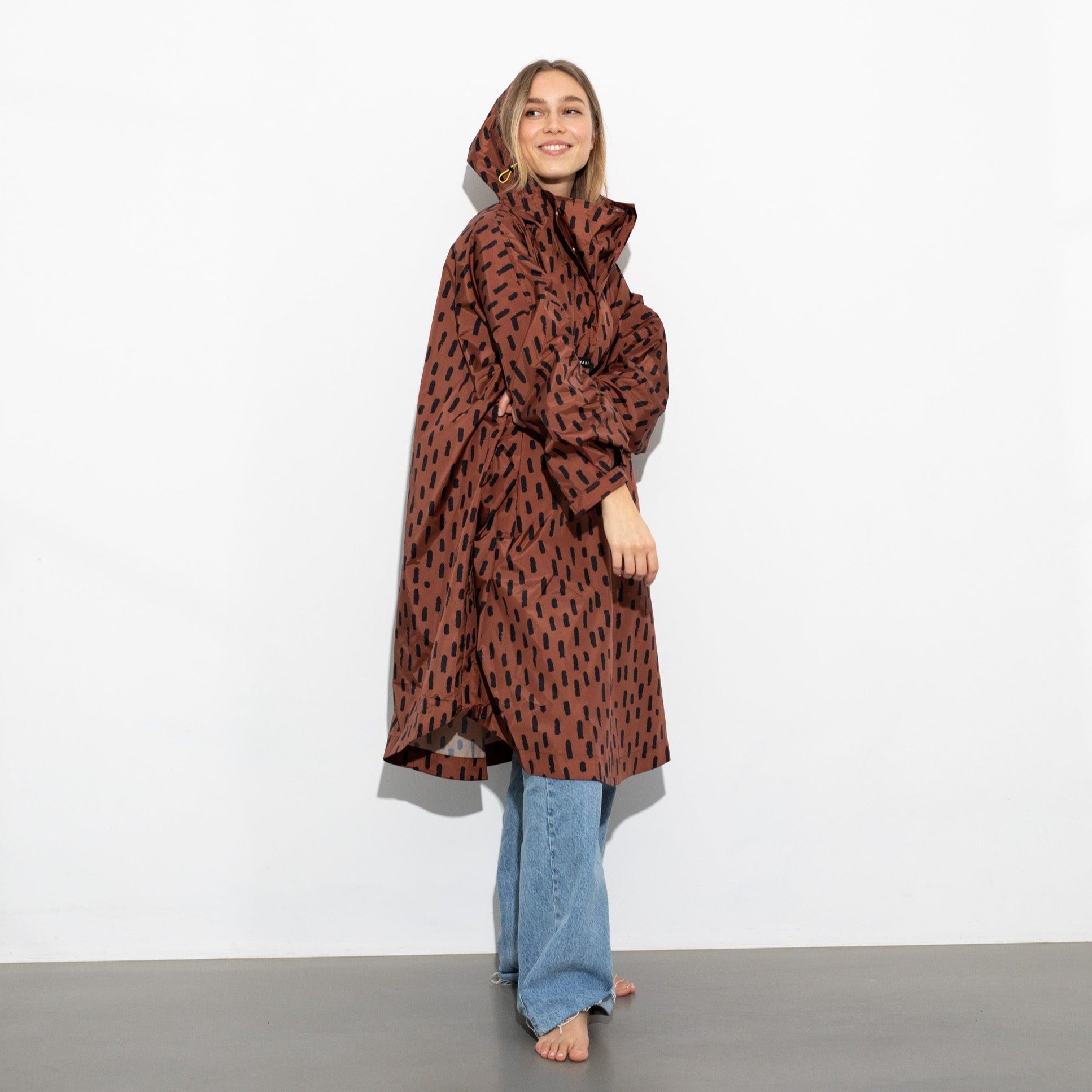 Raincoat drops rust/black - VIVI MARI