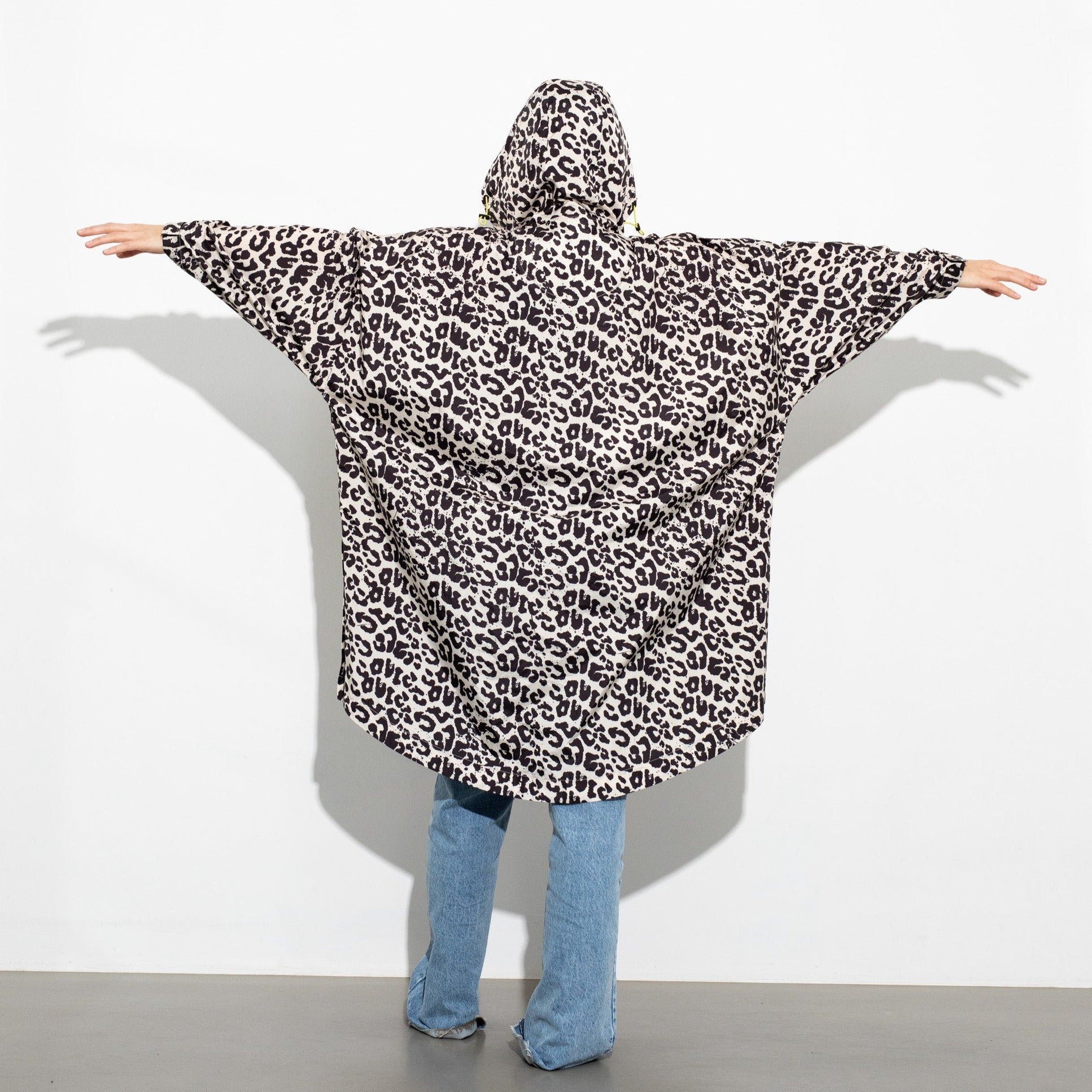 Raincoat leo splashes black/sand - VIVI MARI
