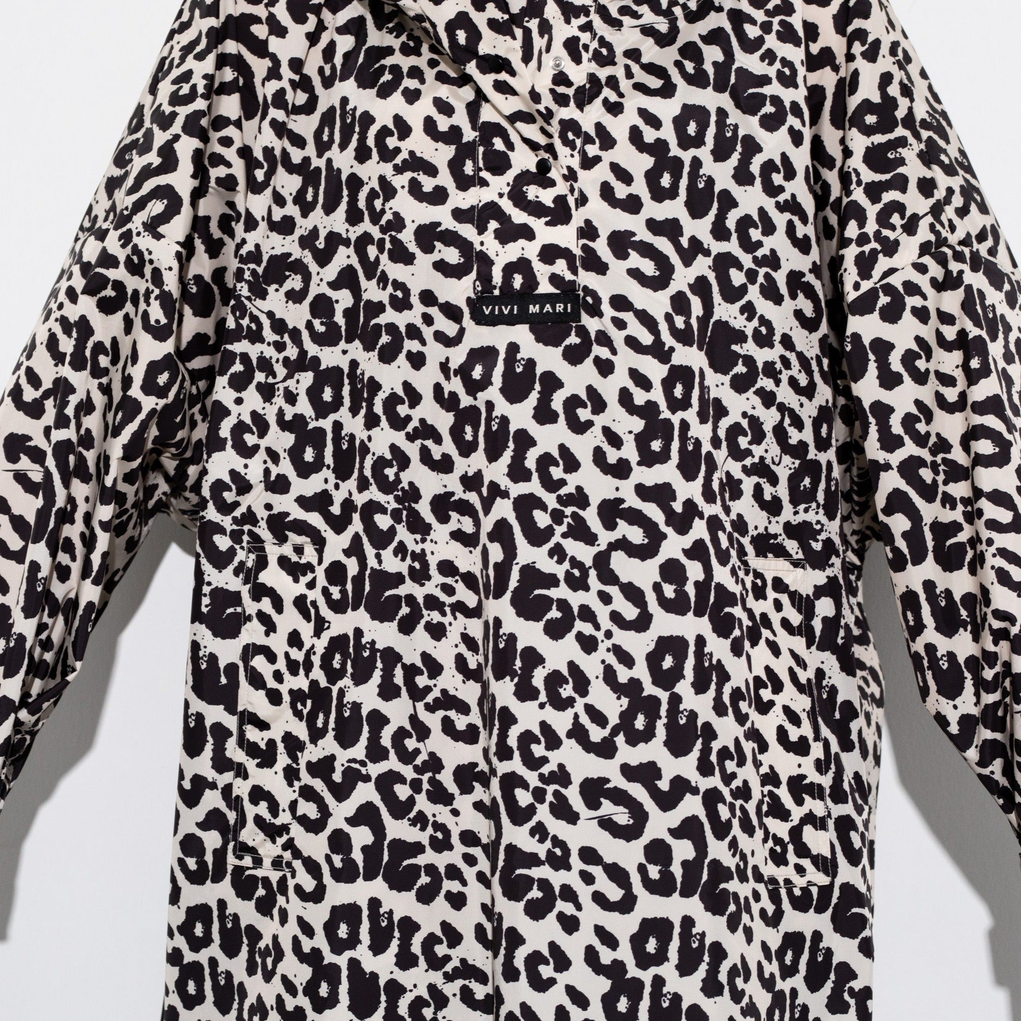 Raincoat leo splashes black/sand - VIVI MARI
