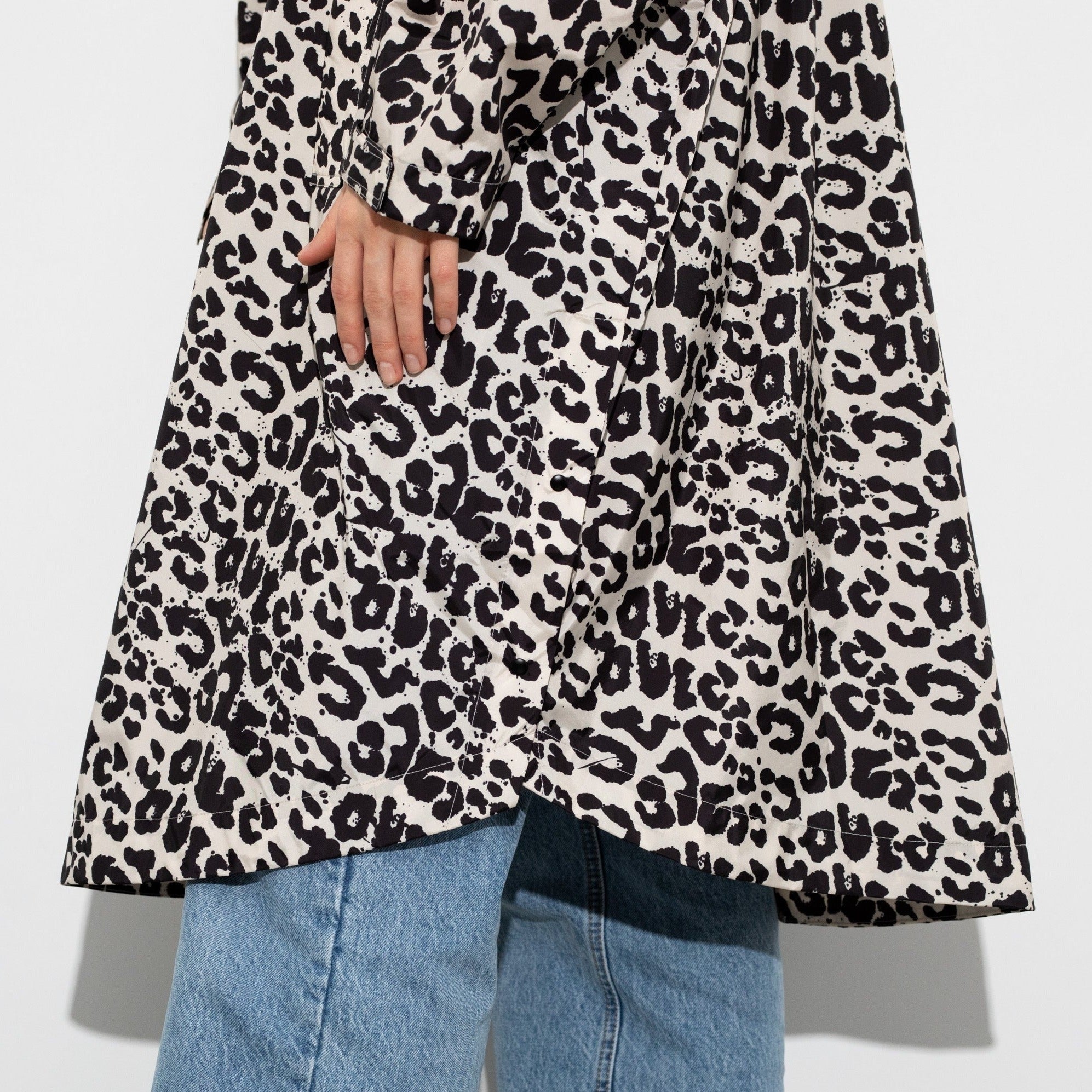 Raincoat leo splashes black/sand - VIVI MARI