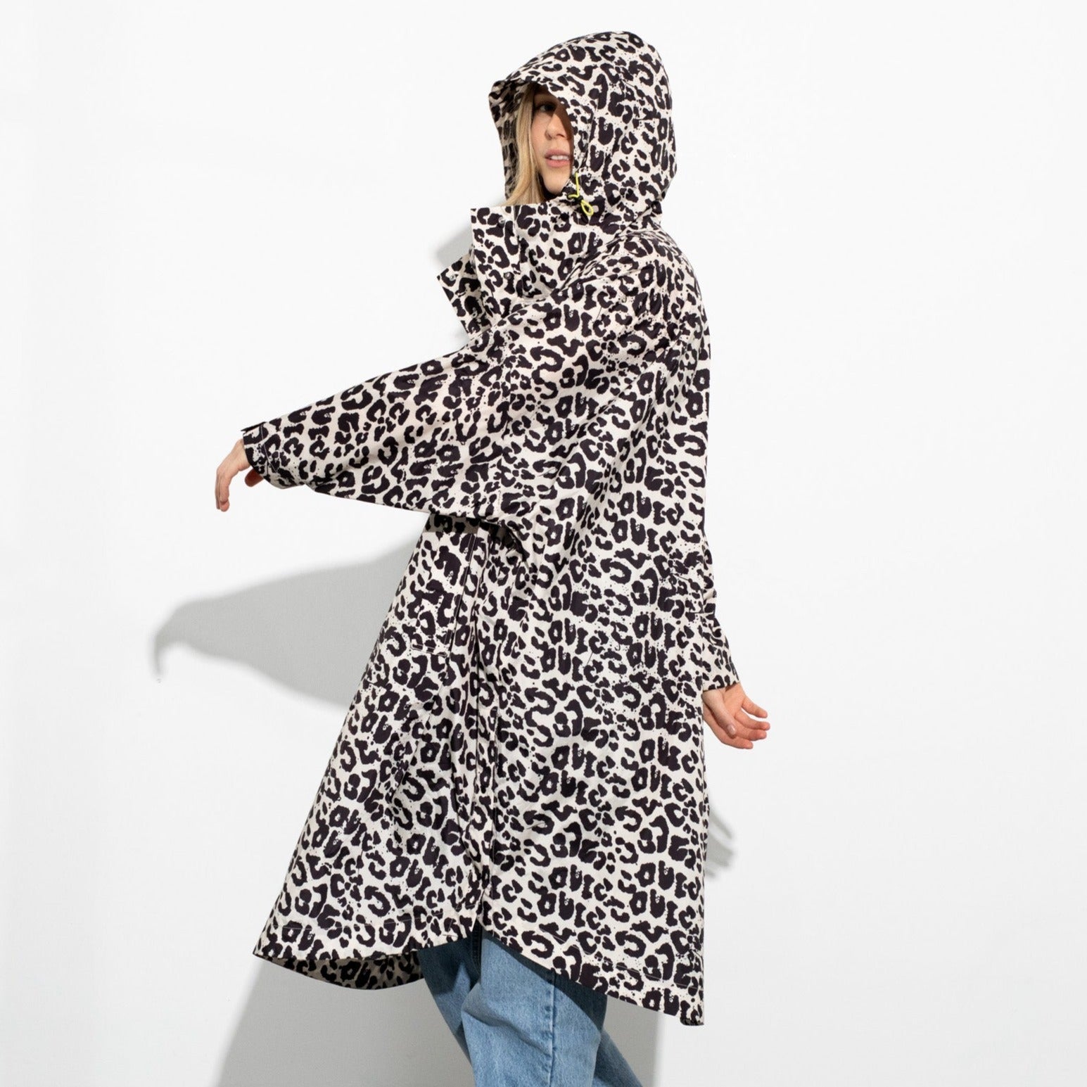 Raincoat leo splashes black/sand - VIVI MARI