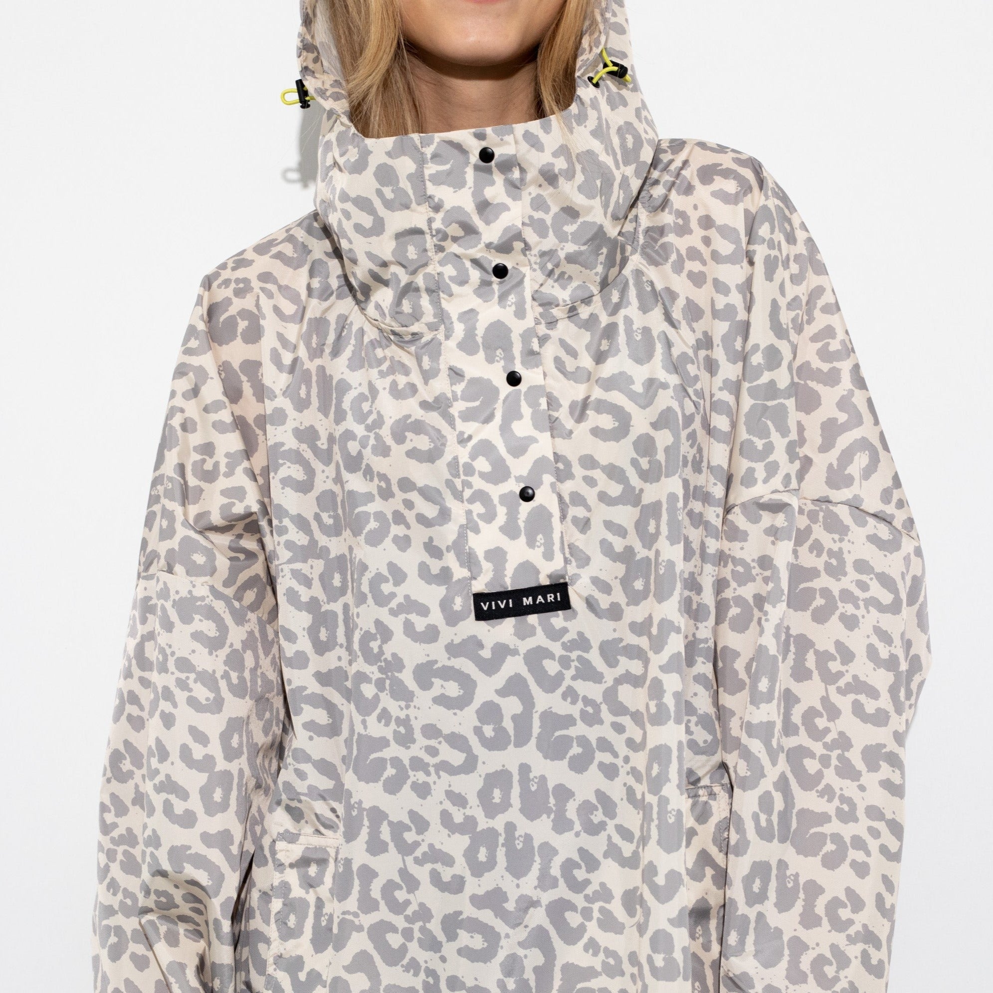 Raincoat leo splashes grey/sand - VIVI MARI