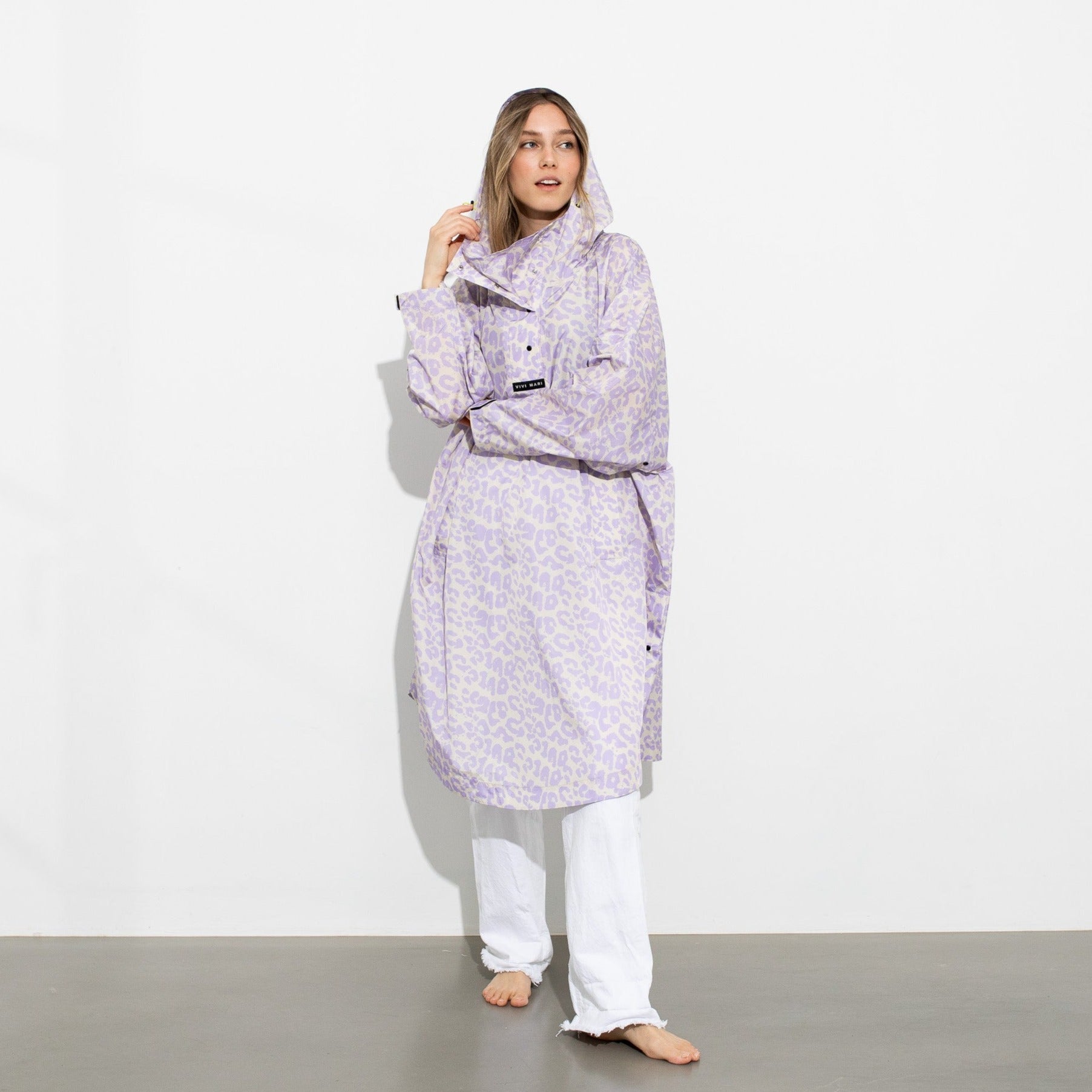 Raincoat leo splashes lavender/grey - VIVI MARI